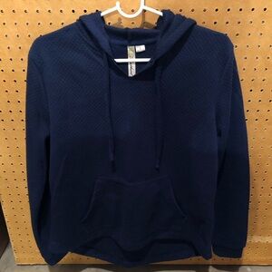 Feathers Navy Blue Hoodie Sweater